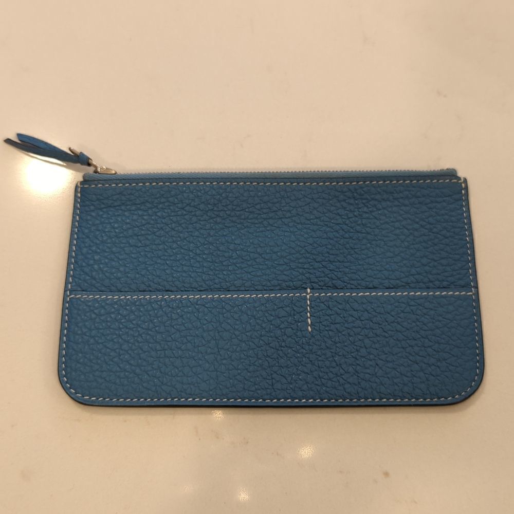 Hermès Dogon Duo Wallet Blue Jean Togo - Picture 8 of 14